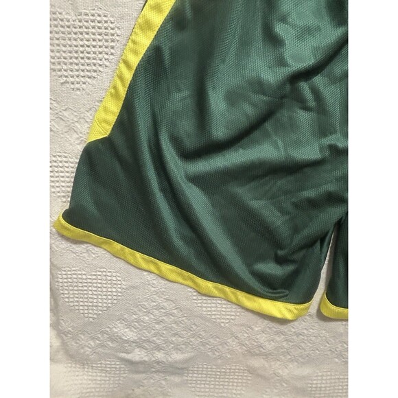 NCAA Oregon Ducks Nike Dri Fit Green Basketball Shorts Size L Drawstring Pockets - Picture 12 of 13
